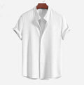 Short Sleeve Loose Shirt Top Summer Mens Clothing - Luxovo.cc