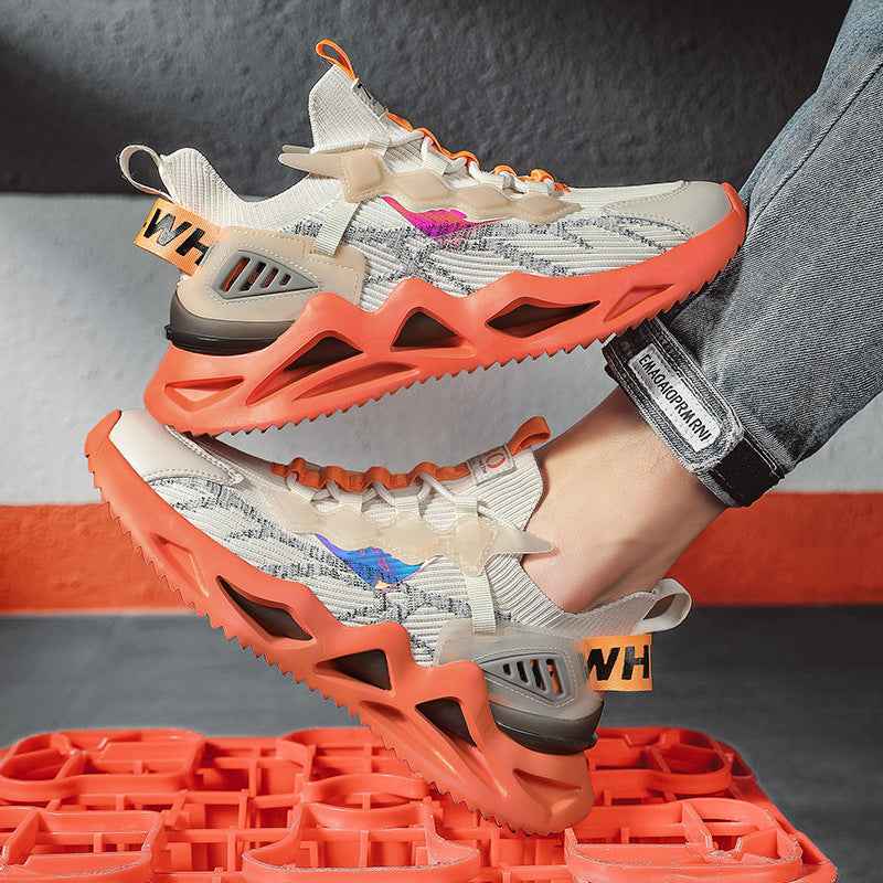 Mesh Breathable Sneakers Casual Men Shoes - Luxovo.cc