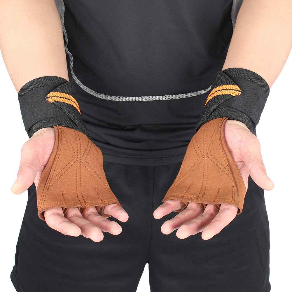 Fitness Weightlifting Dumbbell Wear-resistant Non-slip Microfiber Protective Gloves - Luxovo.cc