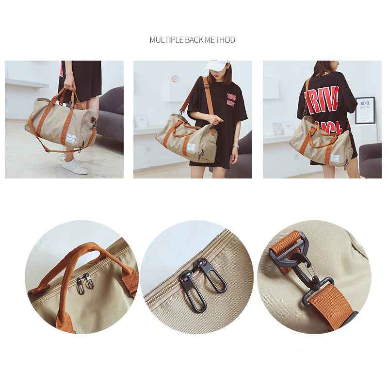 Women Travel Bag Fitness Sports Gym Tote Workout Duffel Bag - Luxovo.cc