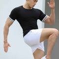 Four-sided Elastic Fabric Sports Short Shorts Men