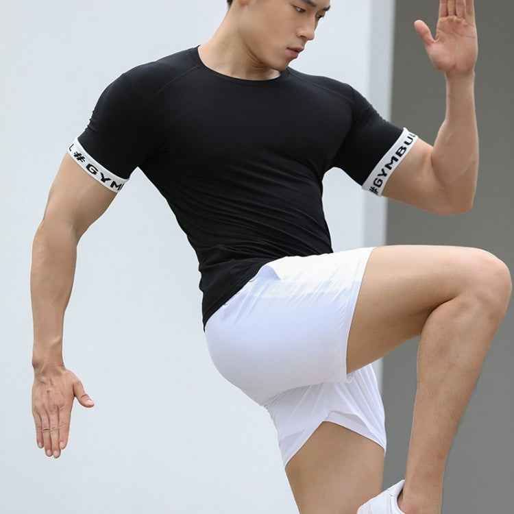 Four-sided Elastic Fabric Sports Short Shorts Men
