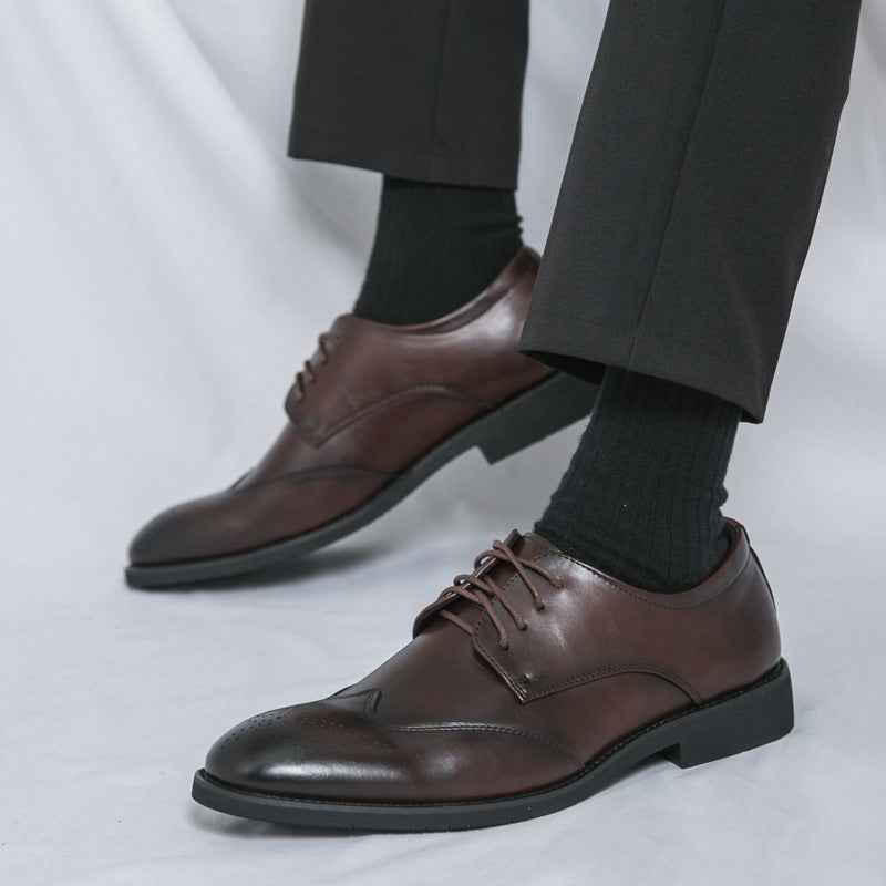 Plus Size Men's Leather Shoes Formal Wear - Luxovo.cc